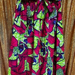 African print skirt